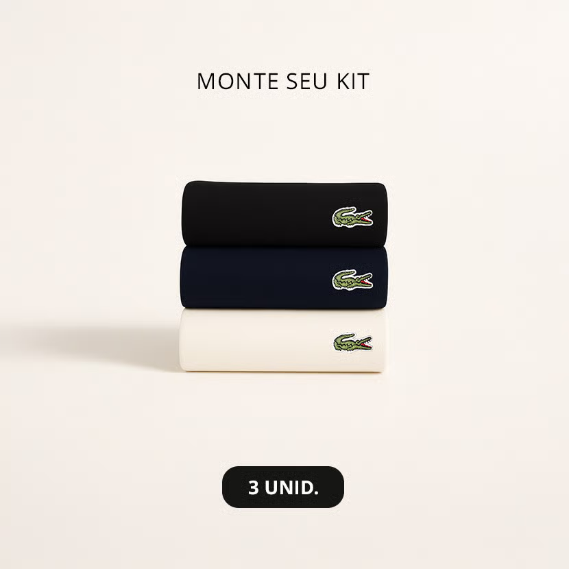Kit 3 Camisetas Lacoste