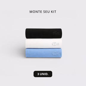 Kit 3 Camisetas Lacoste Monocromáticas